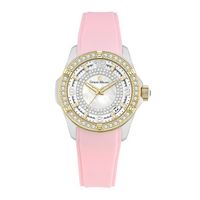 Eve-241 Women%27S Giorgio Milano Ip Gold Two Tone Stainless Steel  With Pink Strap