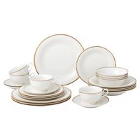 24 Piece Dinnerware Set-Bone China, Service For 4 By Lorren Home Trends - Daisy