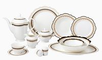 Lorren Home Trends 57 Piece Bone China Dalilah Service For 8