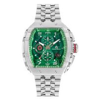 Maestro Metal - Men%27S Giorgio Milano Silver and Green  Watch
