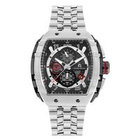 Maestro Metal - Men%27S Giorgio Milano Silver and Black Watch