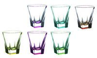 Fusion Crystal Multicolor Double Old fashion Set