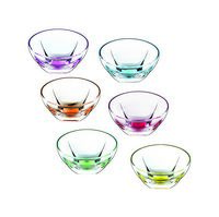 Fusion Crystal Multicolor Set of 6 Bowl Set