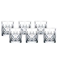 Lorren Home Trends Crystal Double Old fashioned Glass set of 6