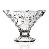 Crystal Pedastal Bowl Laura 9&quot;