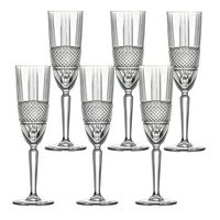 Brilliant Collection Champagne Flute Set of 6 By Lorren Home Trends