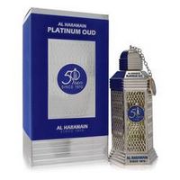 Al Haramain 50 Years Platinum Oud Eau De Parfum Spray (Unisex) By Al Haramain 3.3 oz