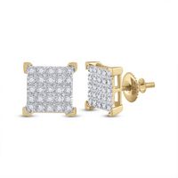 1/6CTW-DIA FASHION EARRING