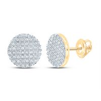 1/4CT-DIA P3 MICRO-PAVE ROUND EARRING