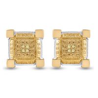 0.03CTW-DIA MICRO-PAVE EARRINGS