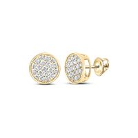 1/4CTW-DIA NK ROUND EARRING