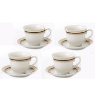 Lorren Home 8oz. Tea/Coffee Set Service for 4-Gold  - Dalilah