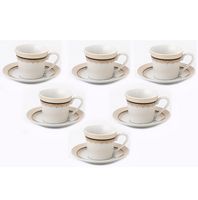 Lorren Home 2oz. Espresso Set Service for 6-Gold  - Dalilah