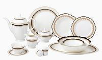 Lorren Home Trends 57 Piece Bone China Dalilah Service for 8