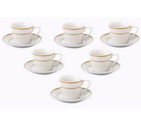 Lorren Home 2oz. Espresso Set Service for 6-Gold  - Gloria