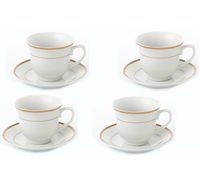 Lorren Home 8oz. Tea/Coffee Set Service for 4-Gold  - Josephine
