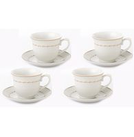 Lorren Home 8oz. Tea/Coffee Set Service for 4-Gold  - Lia
