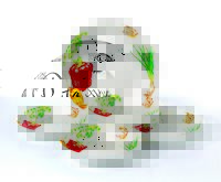 Lorren Home Trends Vegetable 5 Piece Porcelain Pasta Set