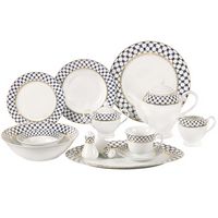 57 Piece Porcelain Dinnerware Set, Service for 8 by Lorren Home Trends - Tula