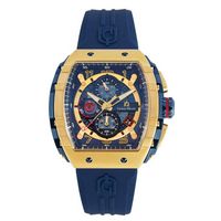 Maestro - Men%27S Giorgio Milano Blue and Gold Watch