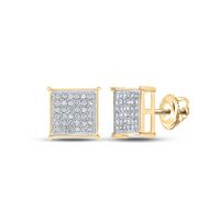 1/4CT-DIA EARRING