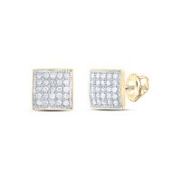 1/6CT-DIA MICRO-PAVE EARRINGS