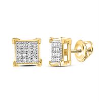 1/10CT-DIA MICRO-PAVE EARRINGS