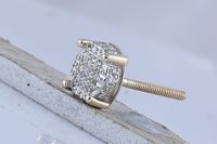 1/10CT-DIA CN MICRO-PAVE MENS EARING