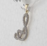 1/5CTW-DIA P3 GIFT INITIAL-S&quot; PENDANT&quot;