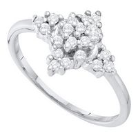 1/4CTW-DIA CLUSTER RING