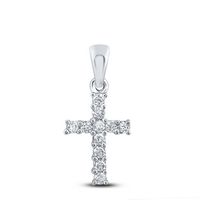 1/10CT-DIA CROSS PENDANT