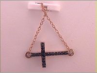 1/20CT-DIA CROSS NECKLACE