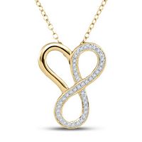 1/6CTW-DIA HEART NECKLACE