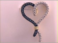 10kt Yellow Gold Womens Color Enhanced Blue Diamond Heart Fashion Pendant 1/8 Cttw