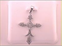 1/4CT-DIA P1P2 CROSS PENDANT