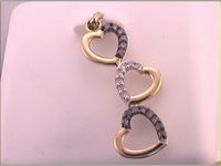 1/6CTW-DIA FASHION BROWN PENDANT