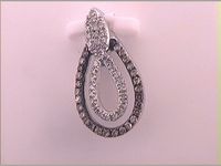 1/5CTW-DIA CN FASHION BROWN PEAR PENDANT