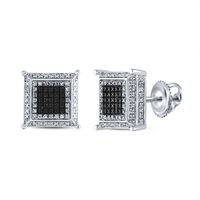 1/6CT-DIA MICRO-PAVE EARRINGS