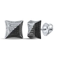 1/8CT-DIA MICRO-PAVE EARRINGS