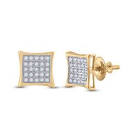 1/6CT-DIA MICRO-PAVE EARRINGS