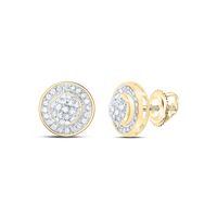 1/4CT-DIA MICRO-PAVE EARRINGS