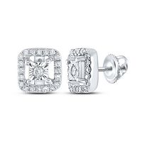 1/5CTW-DIA P3 GIFT SQUARE EARRINGS