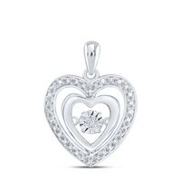 1/10CTW-DIA HEART PENDANT