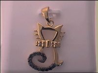 1/4CT-DIA BLACK DIAMOND PENDANT