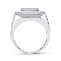 1/2CT-DIA MICRO-PAVE MENS RING