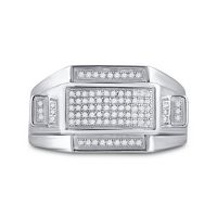 1/4CT-DIA MICRO-PAVE MENS RING