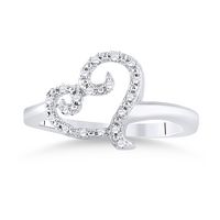 1/12CTW-DIA P3 GIFT HEART RING