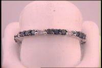 7/8CTW-DIA BLACK DIAMOND BAND