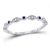 1/8CTW-DIA SAPPHIRE ETERNITY BAND