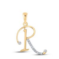 1/12CTW-DIA  &quot;&quot; R &quot;&quot; PENDANT